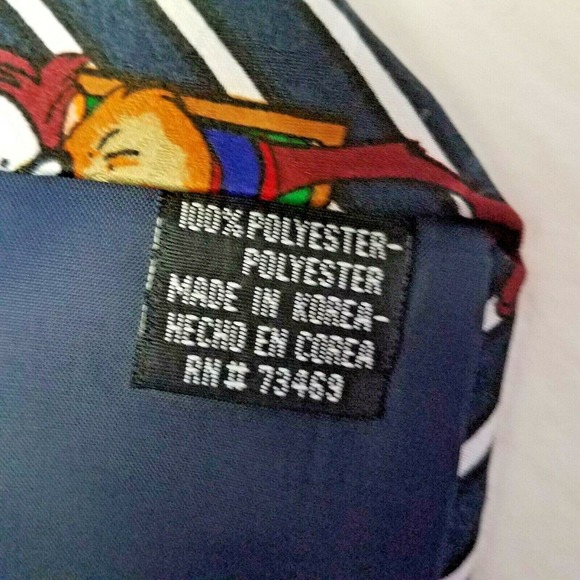 Looney Tunes Mania Baseball Tie 1993 Vintage Bugs Bunny - Picture 5 of 10